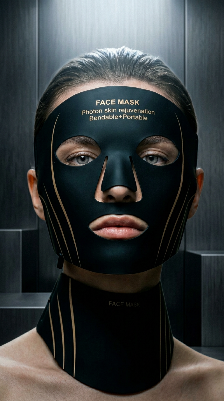 NUVIYA™ Premium Silicone LED Face & Neck Mask7-Color Photon Therapy | Red & Infrared Light | Wireless & Flexible Design