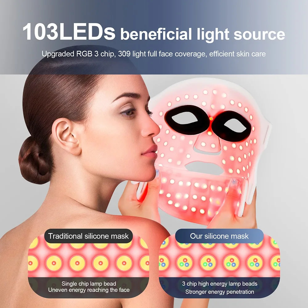 NUVIYA™ Premium Silicone LED Face & Neck Mask

7-Color Photon Therapy | Red & Infrared Light | Wireless & Flexible Design
